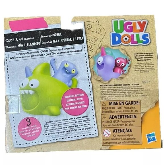 Hasbro Ugly Dolls Squish & Go Sharwhal & Peggy Figures & 3 Surprises Inside - Picture 3 of 4